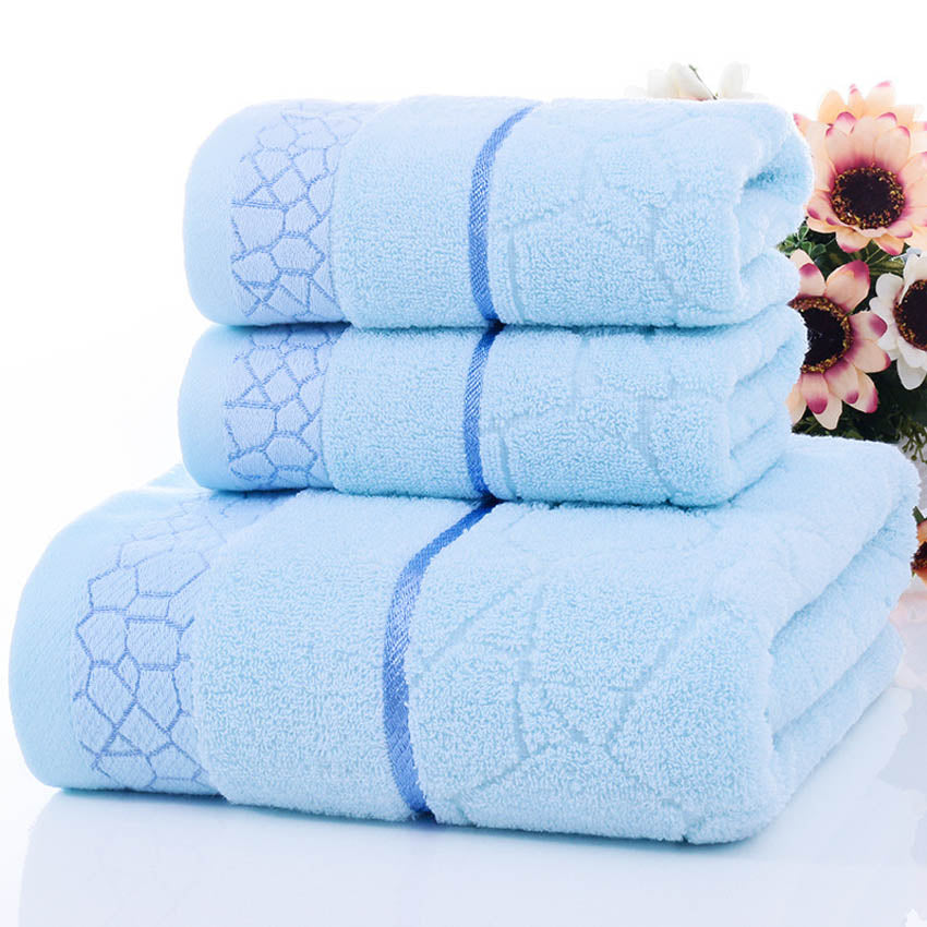 Geometric Towels Set 100% Cotton